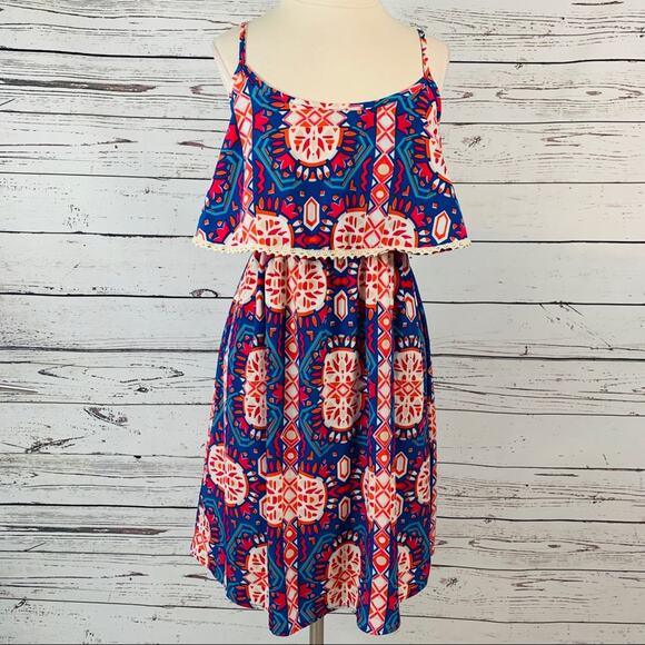 Kaleidoscope peach love cream sundress - Picture 1 of 7
